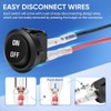 10 Pack 12V Round Rocker Switch SPST 20mm Mini Toggle
