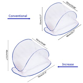 BTOSEP Mosquito Net, Foldable Mini Mosquito Net for Head, Ultralight Pop Up Mosquito Net, Tent for Bedding Camping Travel Patio Easy Set Up