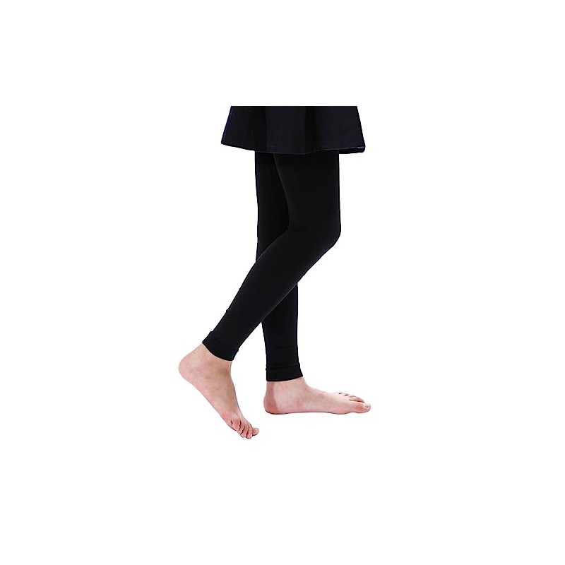 EVERSWE Girl's Microfiber Footless Tights, Ultra Soft Ballet Dance Tights