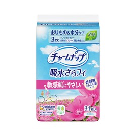 CharmNap Women's Soft Skin 3 cc Panty Liner, 6.9 inches (17.5 cm) (For Those with Light Urine)