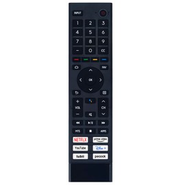 Voice Replace Remote Control Compatible with Hisense A6G U6G U8G U68G Series 4K UHD Smart Android TV 55U8G 70A6G 43A6G 75U6G 50A6G 65U8G 75A6G 50U6G 65A6G 65U6G 60A6G 55U6G 55A6G 50U68G 55U68G 65U68G