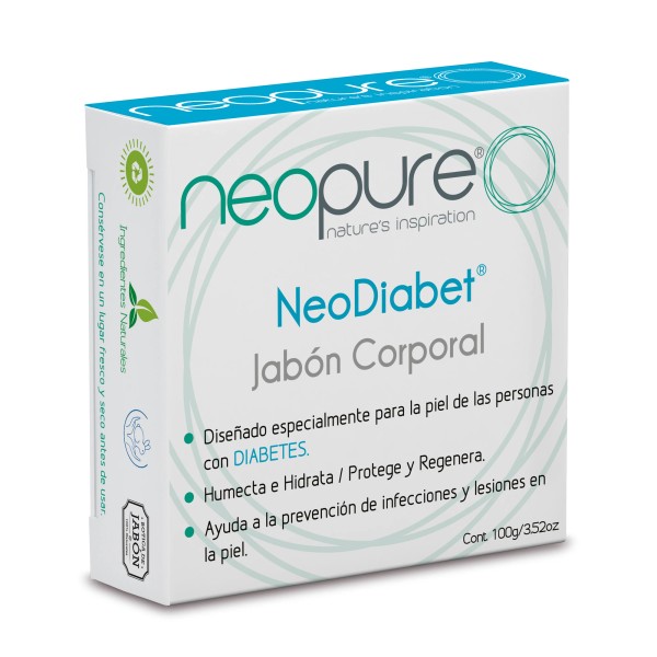 Neodiabet® Jabón Diseñado Para La Piel De Las Personas Con Diabetes 1 Barra De 100G