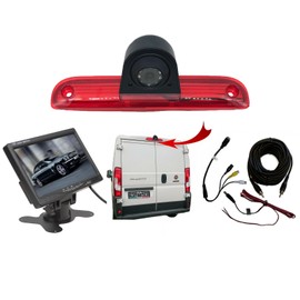 Dolphin Automotive Rear Reversing Camera For Fiat Ducato/Peugeot Boxer Van/Citroen Relay 2006 – 2023 (Camera With 7" Dash Monitor)