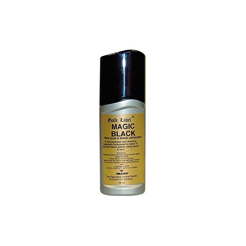 Gold Label Magic Black, Black Wax Dressing for Leather Boots