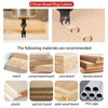 15 Piece Countersink Drill Bit Set for Woodworking, Tapered Drill