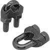 20 x wire rope clamps, stainless steel, V4A 316, 6
