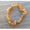 NATURAL CITRINE STONE GEMSTONE STRETCHY CHIP BRACELET
