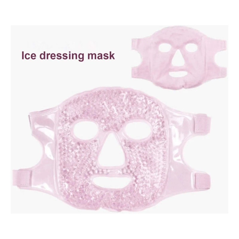Máscara Facial Fría Y Caliente, Almohadilla De Hielo De Gel