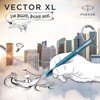Parker Vector XL Fountain Pen , Metallic Teal Lacquer on