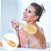 Healeved Sisal Body Scrubber Brush Wooden Handle Bath Brush for