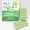 Organic Konjac Sponge for Body in Conjunction with Green Tea