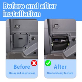 JONKOKO Car Boot Organiser, Compatible with Ineos Grenadier 2020-2024, Multifunctional Trunk Side Storage Bag with 600D Oxford Cloth, Car Bag, Trunk Organizer for Car