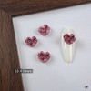 Gradient heart rose parts, 3 types, 10 each, choose, burgundy / 그라데이션 하트 장미파츠 3종 각 10개입 택일, 버건디