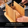 Bamboo Bread Slicer with High-Grade Stainless Steel Knife – Adjustable