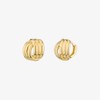 Gold&Deer 14K Goldfield Knit Twisted One-Touch Earrings White Gold /