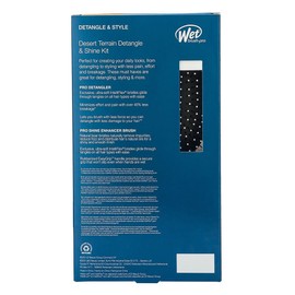 WetBrush Desert Terrain Detangle Kit, Pro Intelliflex® bristles detangler and Shine Enhancer
