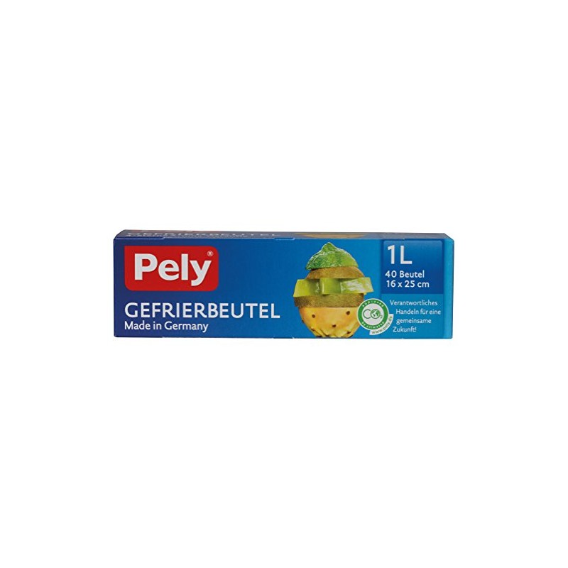 pely 8661 Freezer Bags (Pack of 40) - 1 l