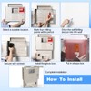 Geiserailie Wall Mount Locking Cabinet with Glove Box for 5