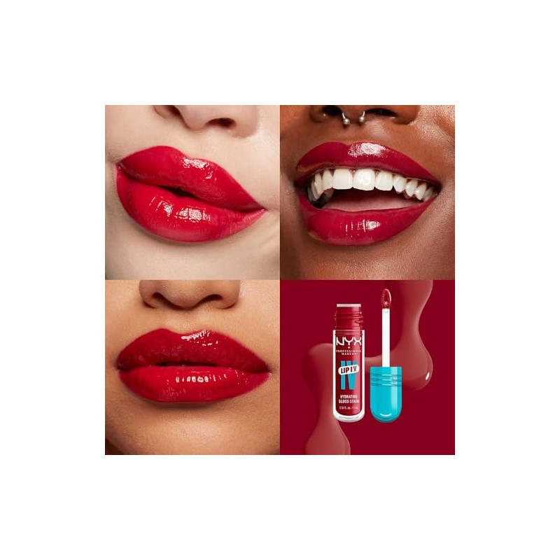 NYX Professional Makeup, Lip Iv Gloss Sérum Hidratante - Tono