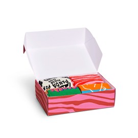 Happy Socks Unisex Box of 4 WWF Socks, Colourful, 36-40, Colourful