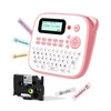 EazeID Pink Label Maker Machine with-Tape, Kids Label Maker Waterproof-Labels,
