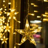 BLOOMWIN Light curtain star light chain curtain, USB 8 modes,