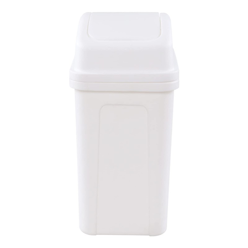 Cinkyou 7 L Garbage Can with Swing Lid, Plastic Swing-Top
