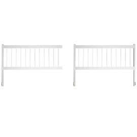 Aqua Select Above Ground Swimming Pool Resin Safety Pool Fence Base | Premium Quality UV Protected Vinyl | Keeps Pool Toys in and Intruders Out | Kit C - 2 Sections | Easy Installation | White