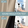 BGment Thermal Insulated 100% Blackout Curtains for Bedroom with Black
