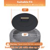 Ardier 22" Wooden-handle Fire Pit Lid for Pits up to