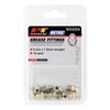 Performance Tool W54259 8mm x 1mm Short Straight Grease Fitting,