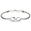 F.ZENI Women's Bracelet 925 Sterling Silver Infinity Bracelet Sparkle Cubic