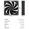 upHere 120mm Computer Case Fan with PWM 4-Pin Interface High