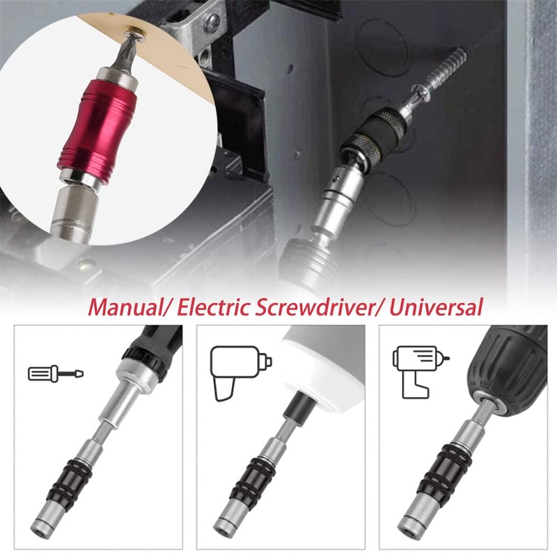 Saipor 3PCS Adjustable Pivot Bit Holder Magnetic Pivoting Bit Tip