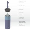 asobu Sippy Double Wall Stainless Steel Tumbler with Silicone Flexible