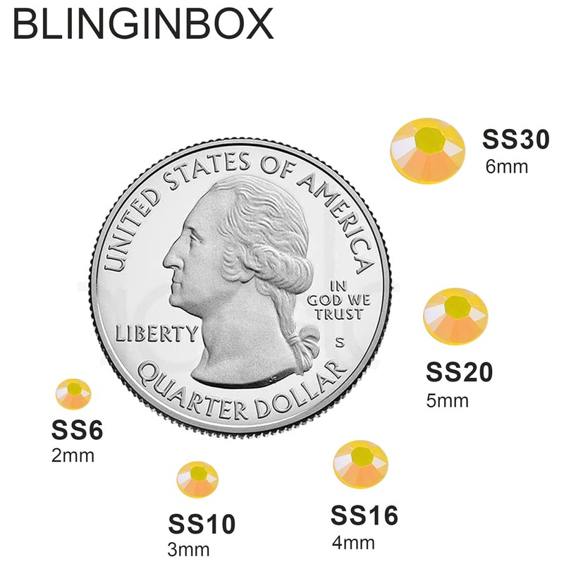 Blinginbox 5000pcs 3mm AB Resin Flatback Rhinestone for Crafting,Flatback Round