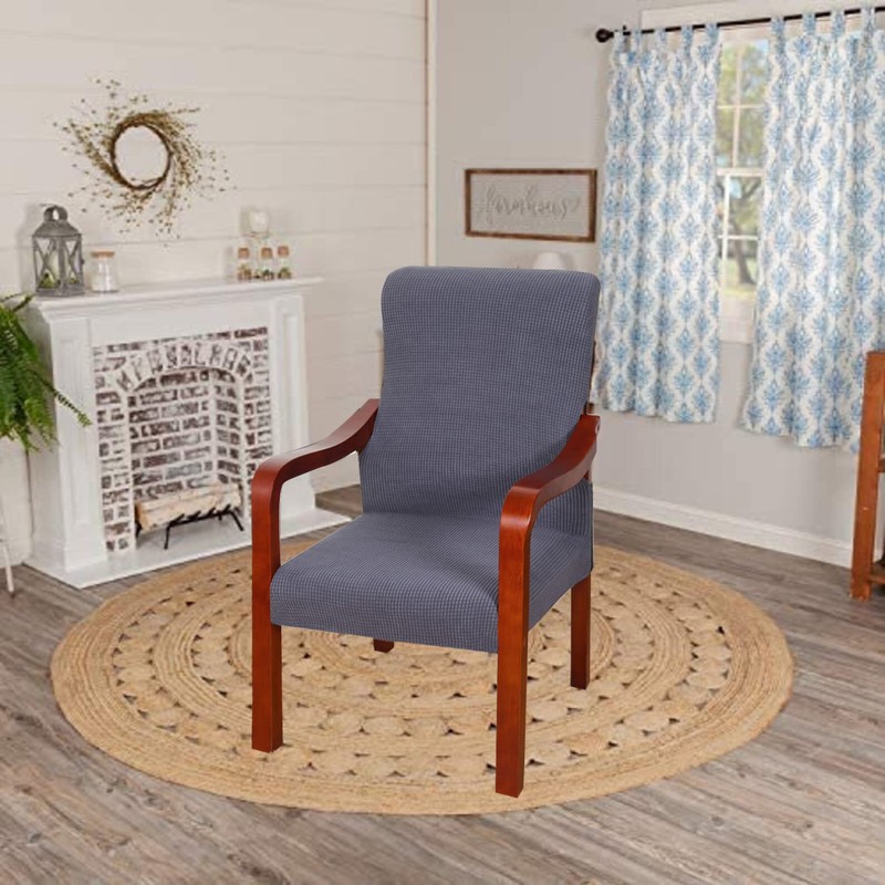Deisy Dee Stretch Arm Chair Covers, Mid Century Chair Slipcovers,