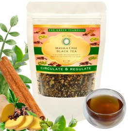 Organic Masala Chai Black Tea Loose Leaf, 2.5 Oz Resealable bag