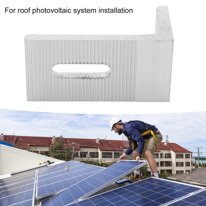 10PCS L Foot Solar Mount Aluminum Alloy Photovoltaic Panel Mounting
