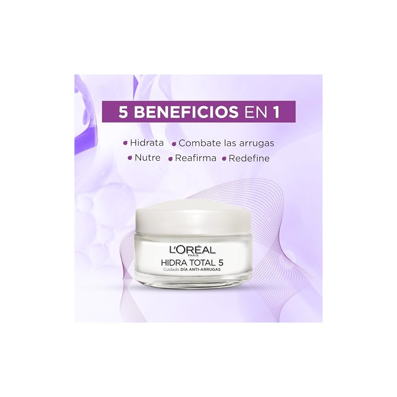Oréal Paris Hidra Total Crema Humectante Anti Arrugas Hidrata Intensamente