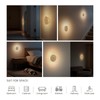 Vadifula Motion Sensor Night Light Wood Rechargeable Battery-Powered Stick-On Step