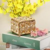 Crystal Cosmetic Storage Container, Makeup Organiser, Cotton Pads Container Box,