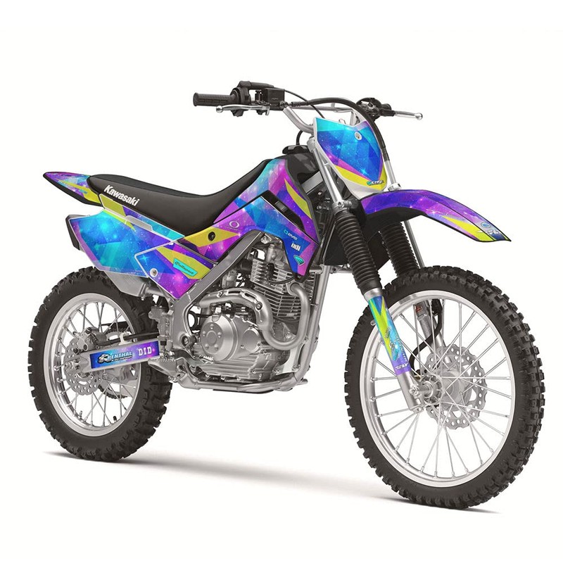 2008-2018 KLX 140 Space KADET Galaxy Senge Graphics Complete Kit