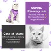 GOZINA Cat Recovery Suit, Anti-licking Cat Surgery Recovery Suit, High