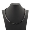 38 Magnetic Therapy Black Titanium Necklace For Men Unisex (20（in）)