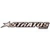 Stratos Boat Raised Logo Decal Emblem 7D099 | Mirrored Silver