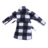 E-TING Santa Clothing Bathrobe Christmas Accessories for elf Doll (Black