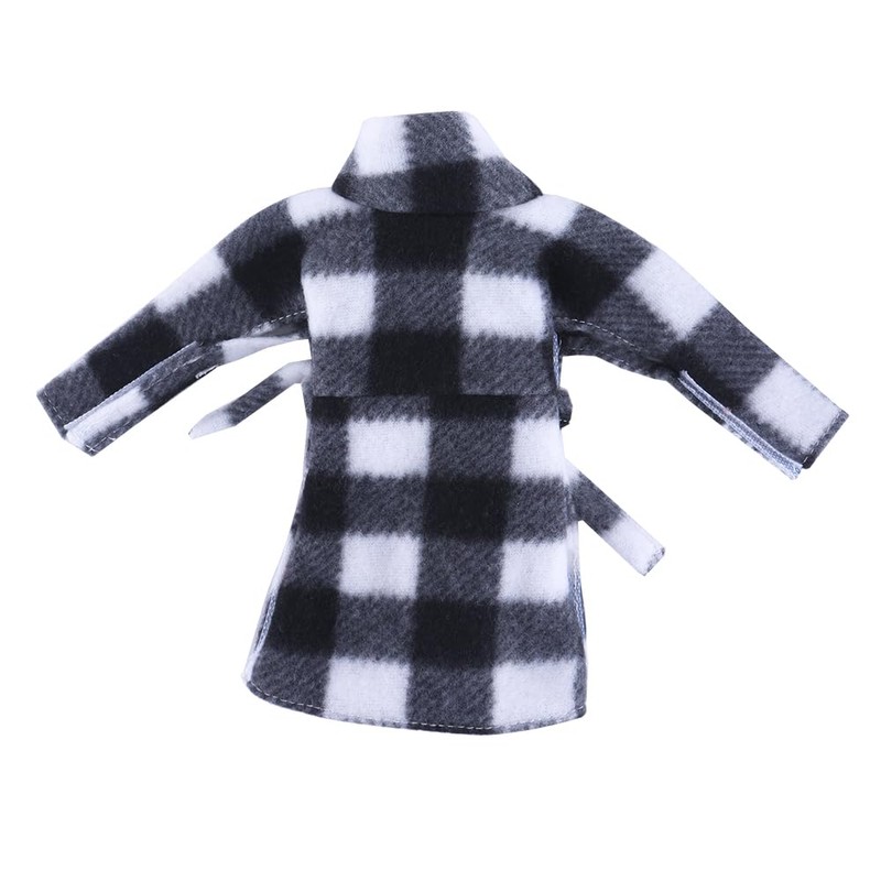 E-TING Santa Clothing Bathrobe Christmas Accessories for elf Doll (Black