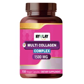 NYVLAY Multi Collagen Complex 1500 MG 150 Capsules | Dietary Supplement | Extra Strength Natural Formulation | Support Strength & Energy