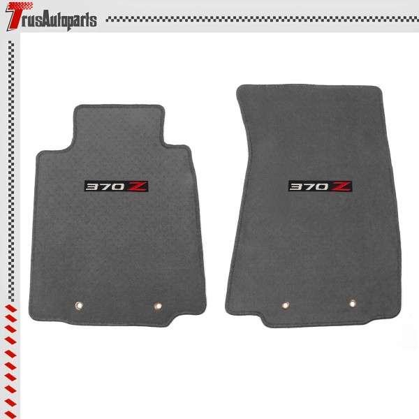 Unbranded Floor Mats Fits 09-20 Nissan 370Z 2Dr Gray Nylon